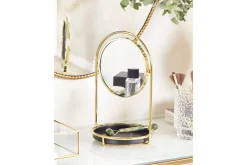 Sminkspegel Beliani Indre GOLD||Black