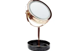 Sminkspegel Beliani Savoie Guld/Svart Rose||Black