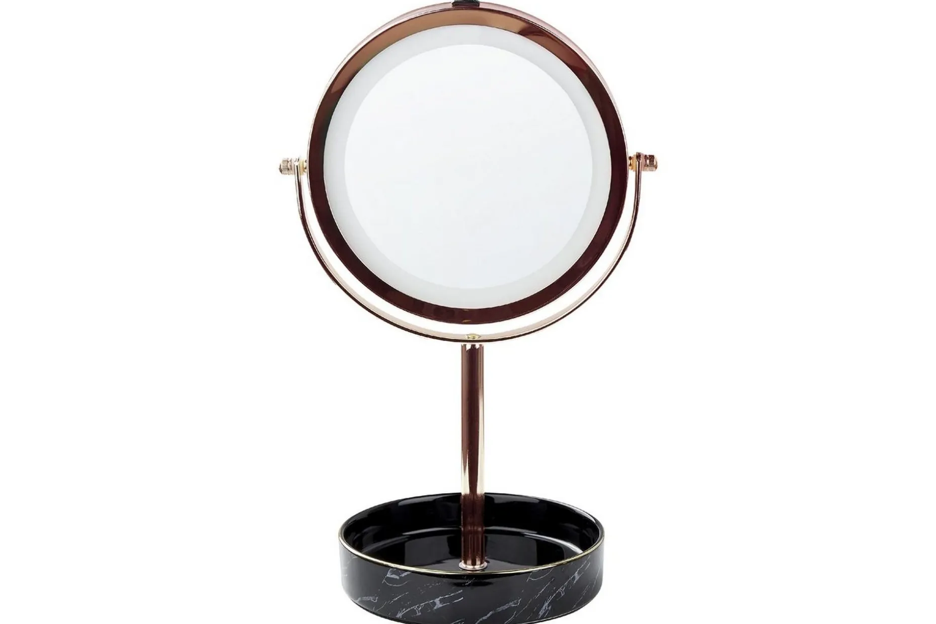 Sminkspegel Beliani Savoie Guld/Svart Rose||Black