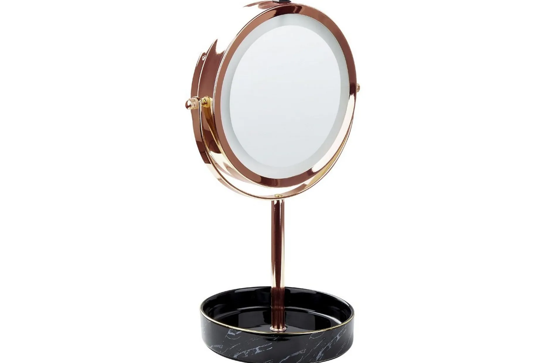 Sminkspegel Beliani Savoie Guld/Svart Rose||Black