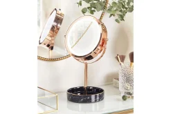 Sminkspegel Beliani Savoie Guld/Svart Rose||Black