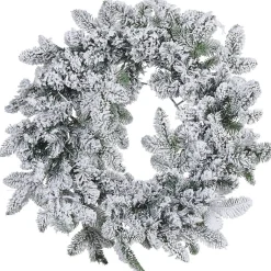 Snødekt julekrans Sundo