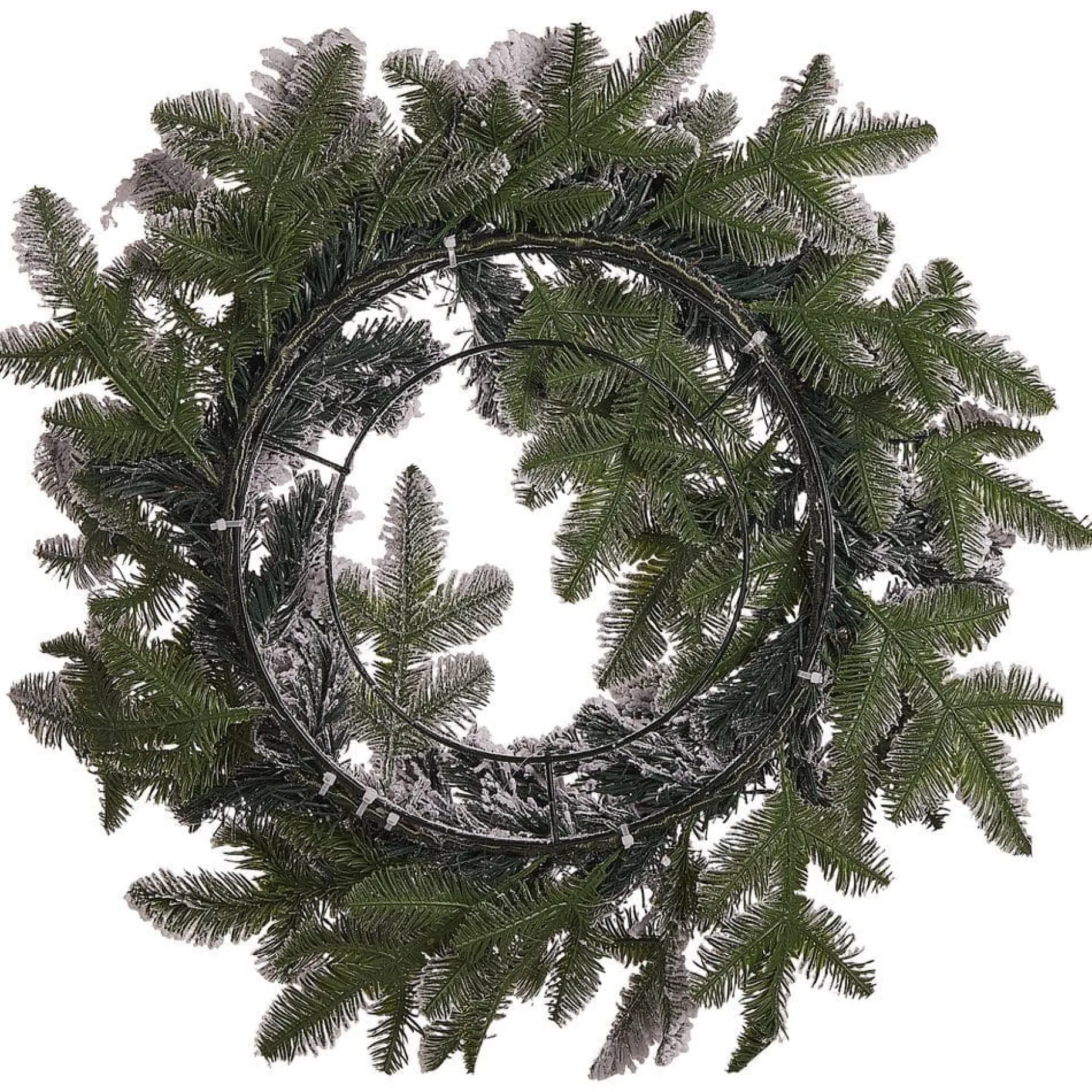 Snødekt julekrans Sundo