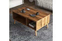 Sofabord Elrasmo sofabord 90x54x90 cm Brun