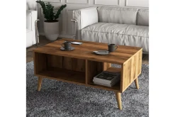 Sofabord Elrasmo sofabord 90x54x90 cm Brun