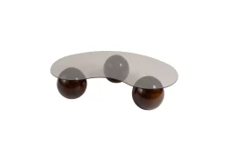 Sofabord Sphere Valnøtt / Bronse