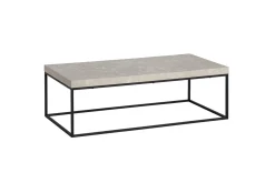 Sofabord Wohnling rektangulær 120 cm, steinoptikk, moderne utseende Beige