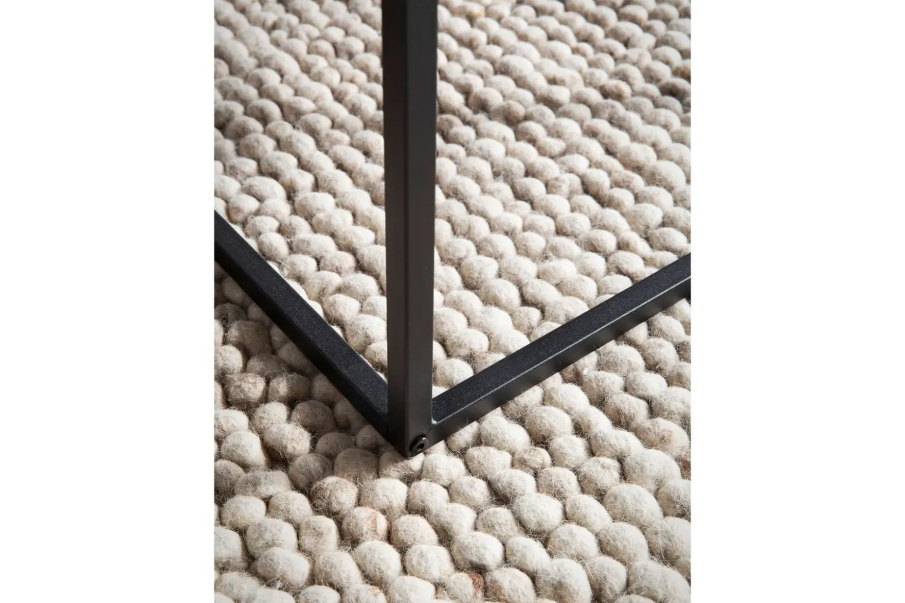 Sofabord Wohnling rektangulær 120 cm, steinoptikk, moderne utseende Beige