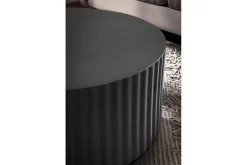 Sofabord Wohnling Rund 67 cm Metalliske Striper Optikk Moderne Look