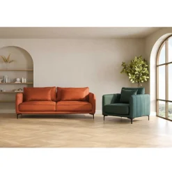 Sofa HOME4YOU Bianka 2-seter Oransje