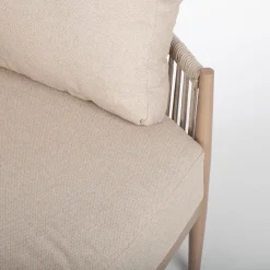 Sofa HOME4YOU Medina 163,5x135x71,5 cm beige