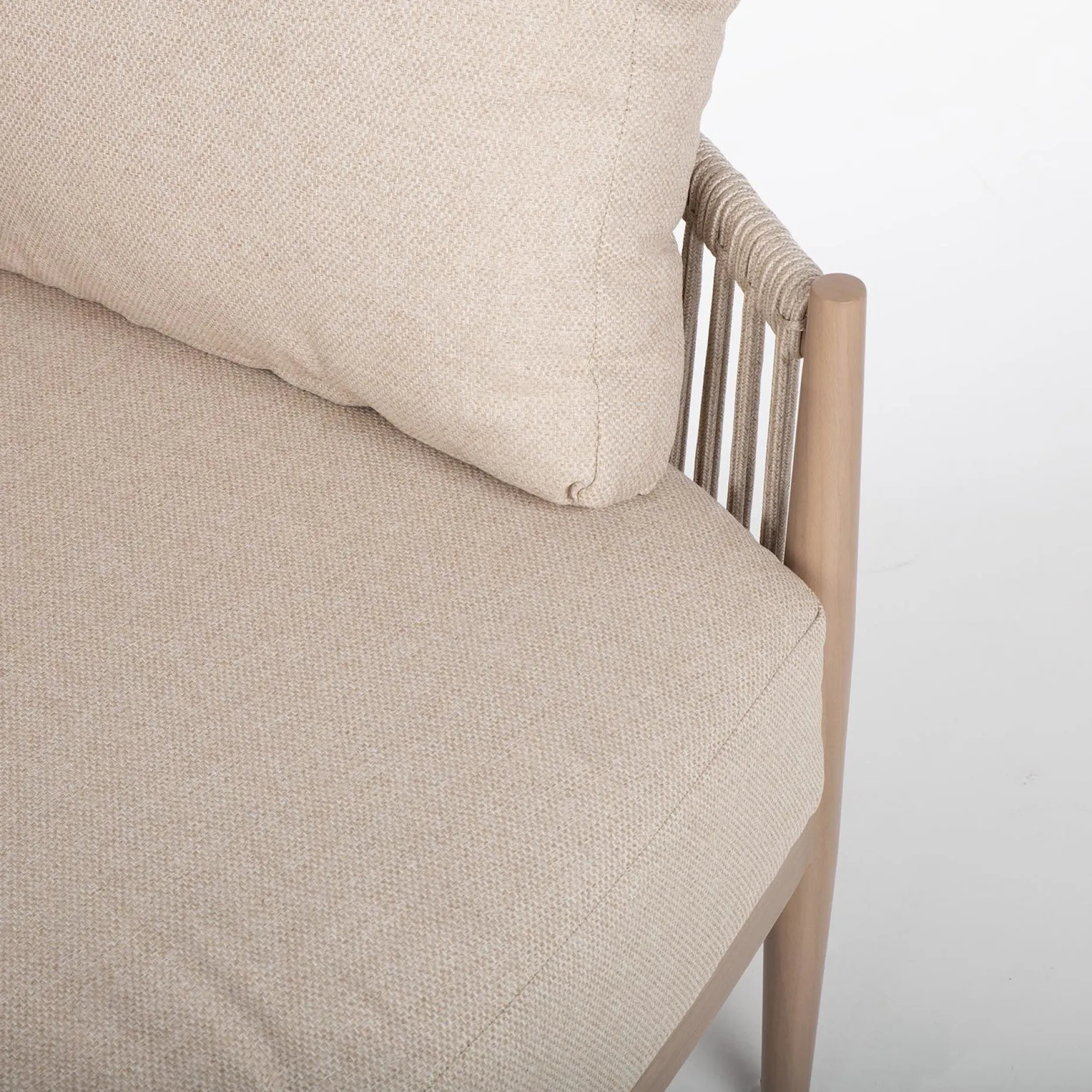 Sofa HOME4YOU Medina 163,5x135x71,5 cm beige