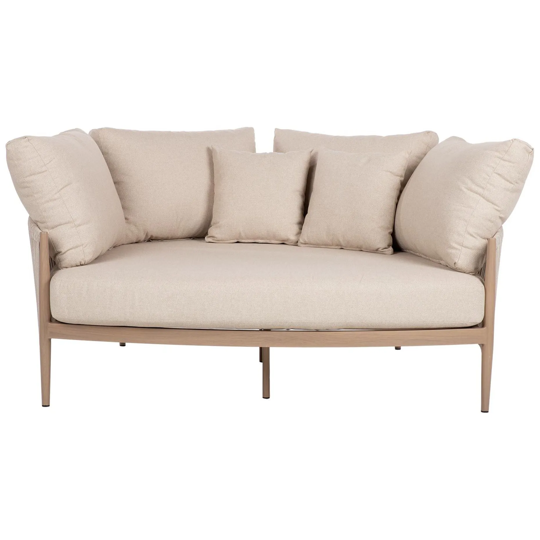 Sofa HOME4YOU Medina 163,5x135x71,5 cm beige