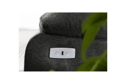 Sofa 2-seter Lannilis Antrasitt, Stoff/tre/metall