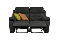 Sofa 2-seter Lannilis Antrasitt, Stoff/tre/metall