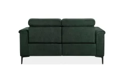 Sofa 2-seter Lund Mørk grønn, Belfast-stoff, Manuell hvilestol