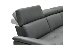Sofa 2-seter Pareli Grå, Lær/PU, Elektrisk recliner