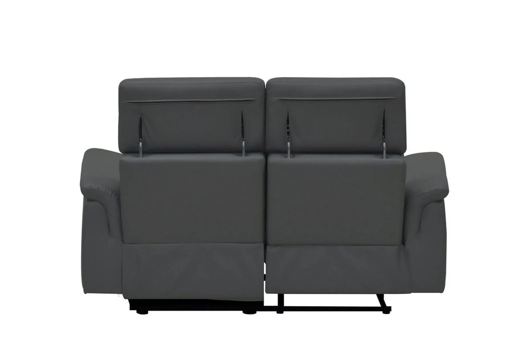 Sofa 2-seter Pareli Grå, Lær/PU, Elektrisk recliner