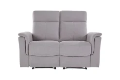 Sofa 2-seter Southbrook Lys grå, Stoff/tre/metall, Elektrisk recliner