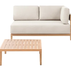 Sofa utendørs med bord 2-seter Sampieri