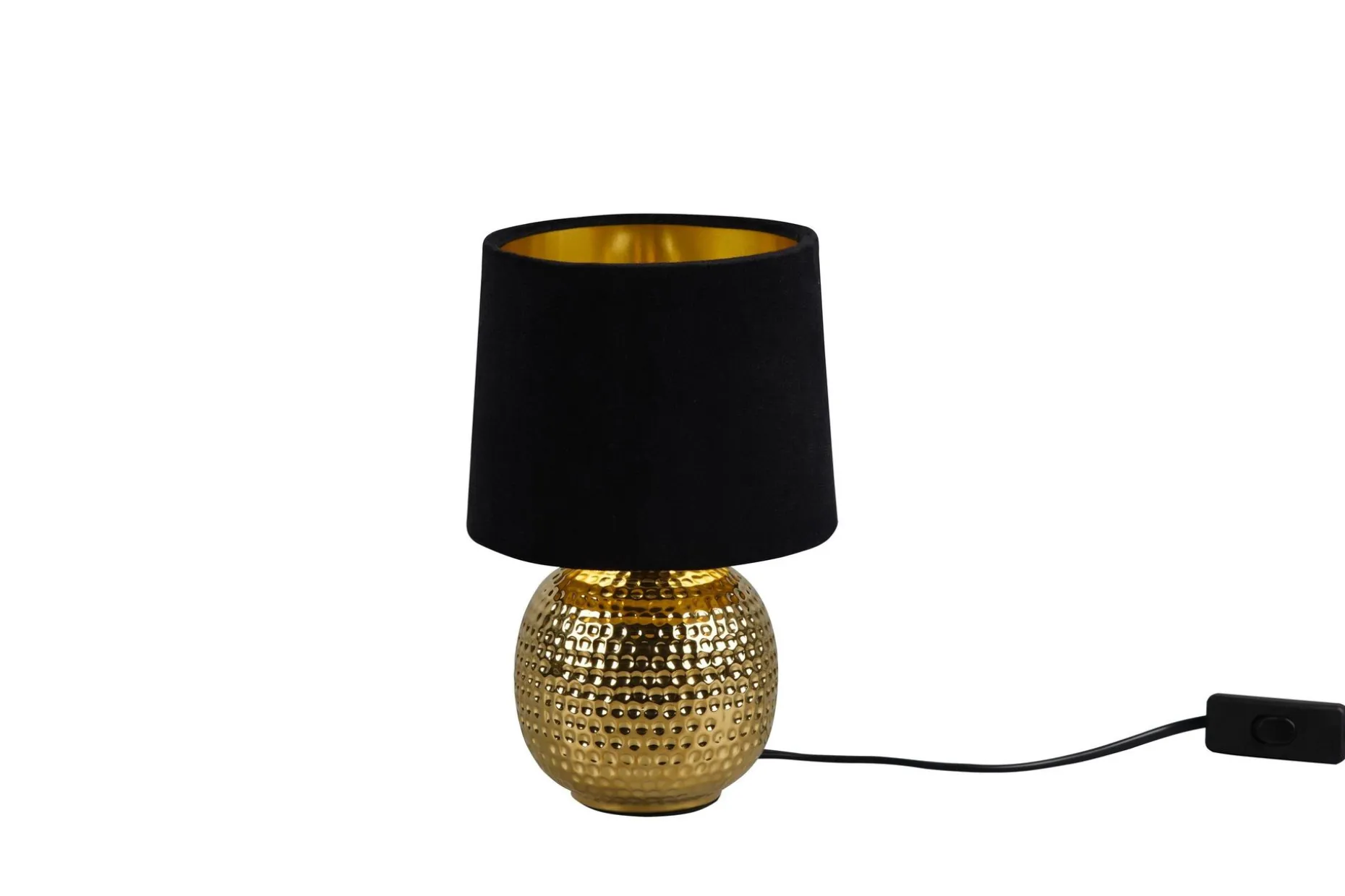 Sophia Bordlampe Svart/Gull