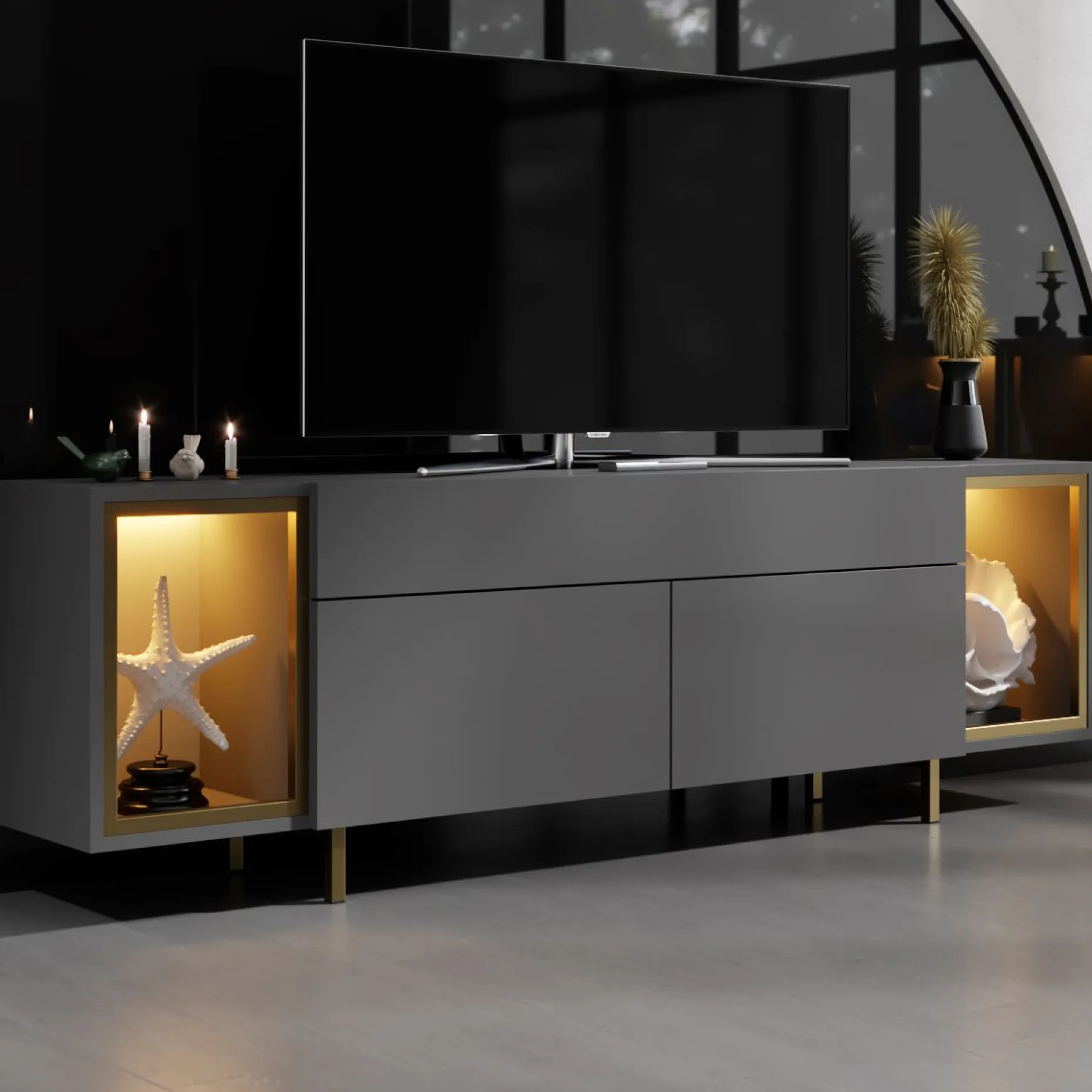 Sosan TV-benk 180x55x32 cm