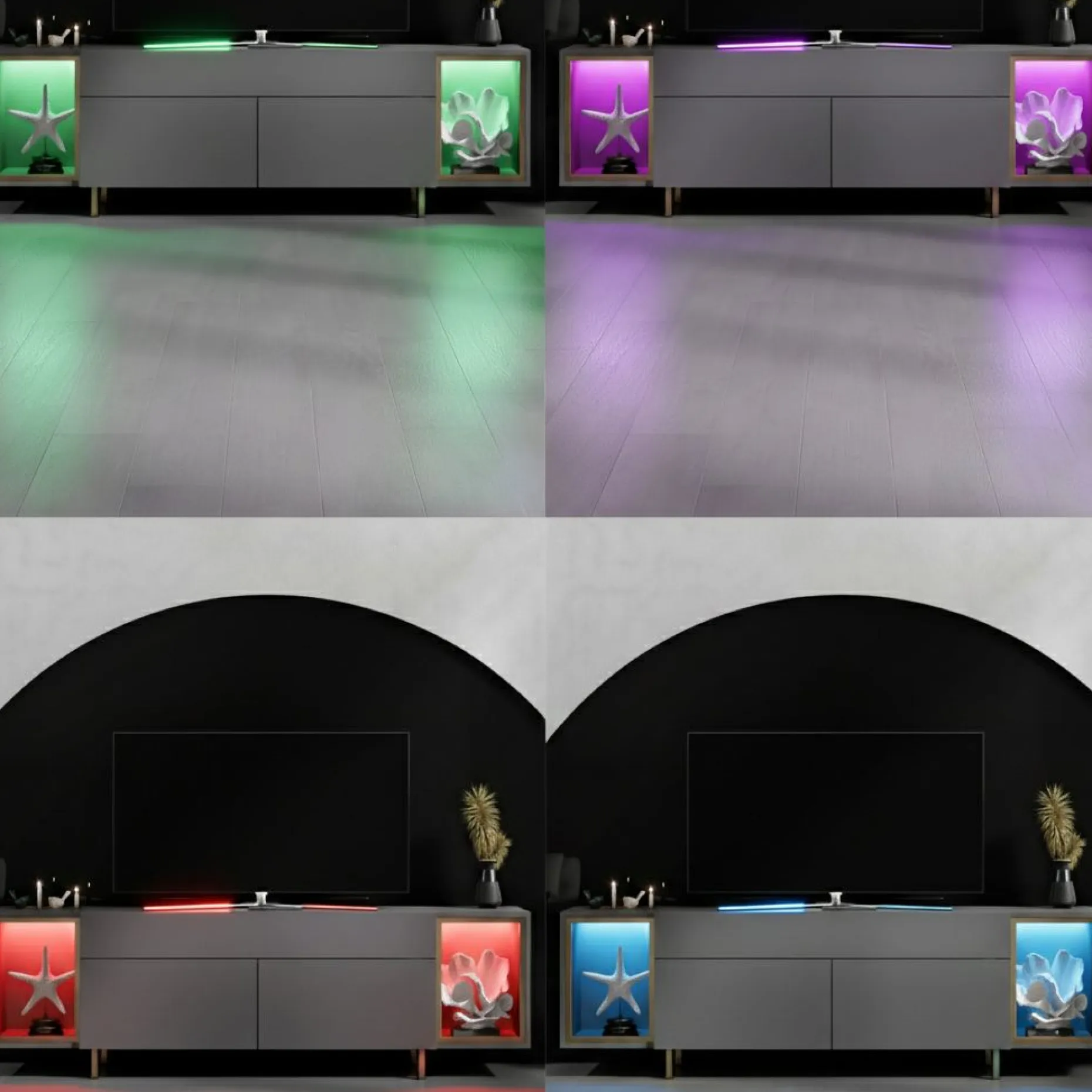 Sosan TV-benk 180x55x32 cm