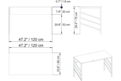 Sotinge Skrivebord 120 cm