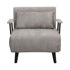 Sovesofa-lenestol HOME4YOU Hannes 76,5x84x81 cm grå