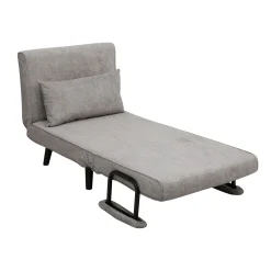 Sovesofa-lenestol HOME4YOU Hannes 76,5x84x81 cm grå