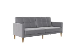 Sovesofa Lilly Lys grå, Fløyel