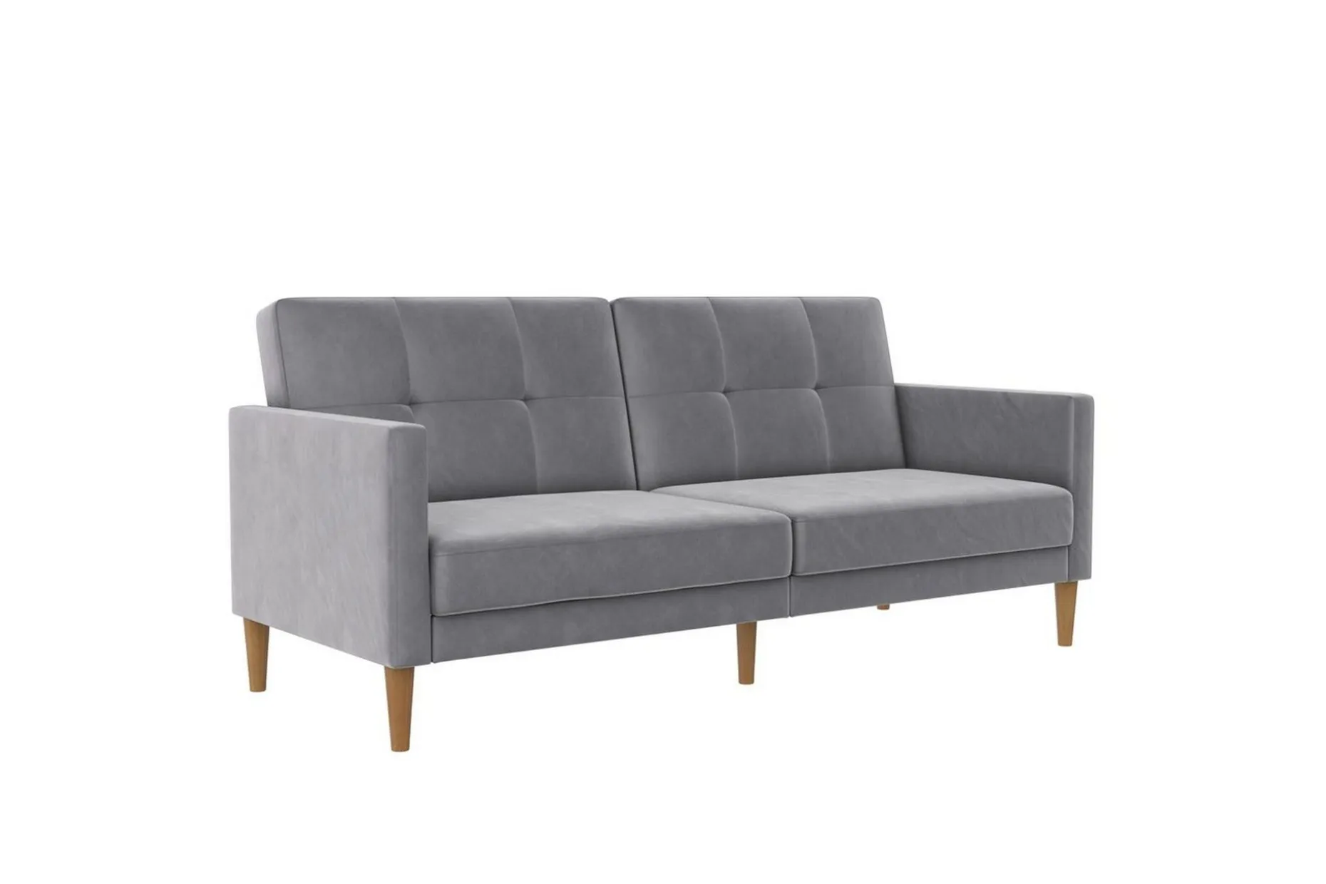 Sovesofa Lilly Lys grå, Fløyel