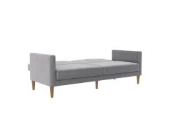 Sovesofa Lilly Lys grå, Fløyel