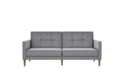 Sovesofa Lilly Lys grå, Fløyel