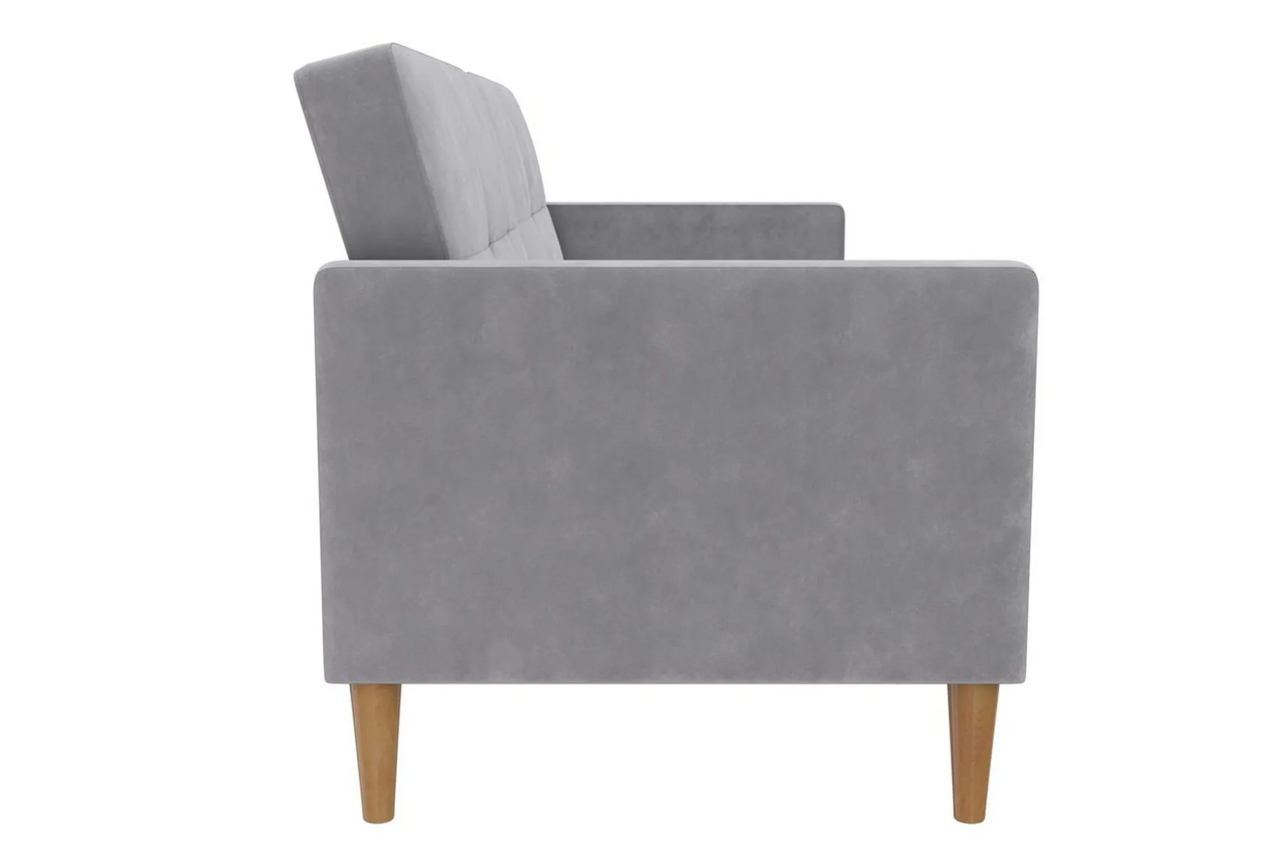 Sovesofa Lilly Lys grå, Fløyel