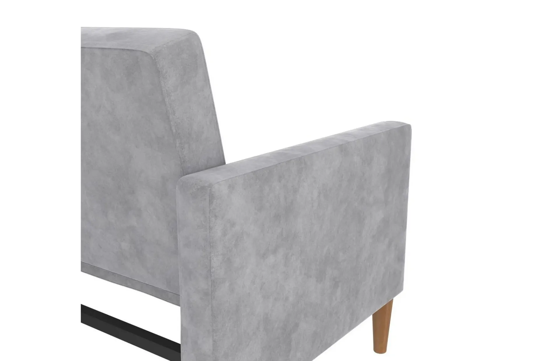Sovesofa Lilly Lys grå, Fløyel