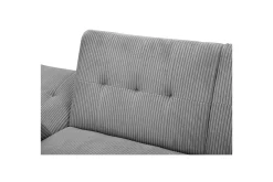 Sovesofa med enkeldivan uten sjeselong Loft24 Sovesofa Hartford II 213x153x82 cm, grå Grå