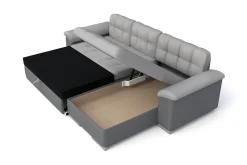 Sovesofa 3-seters L-formet 280x160 cm Venstre
