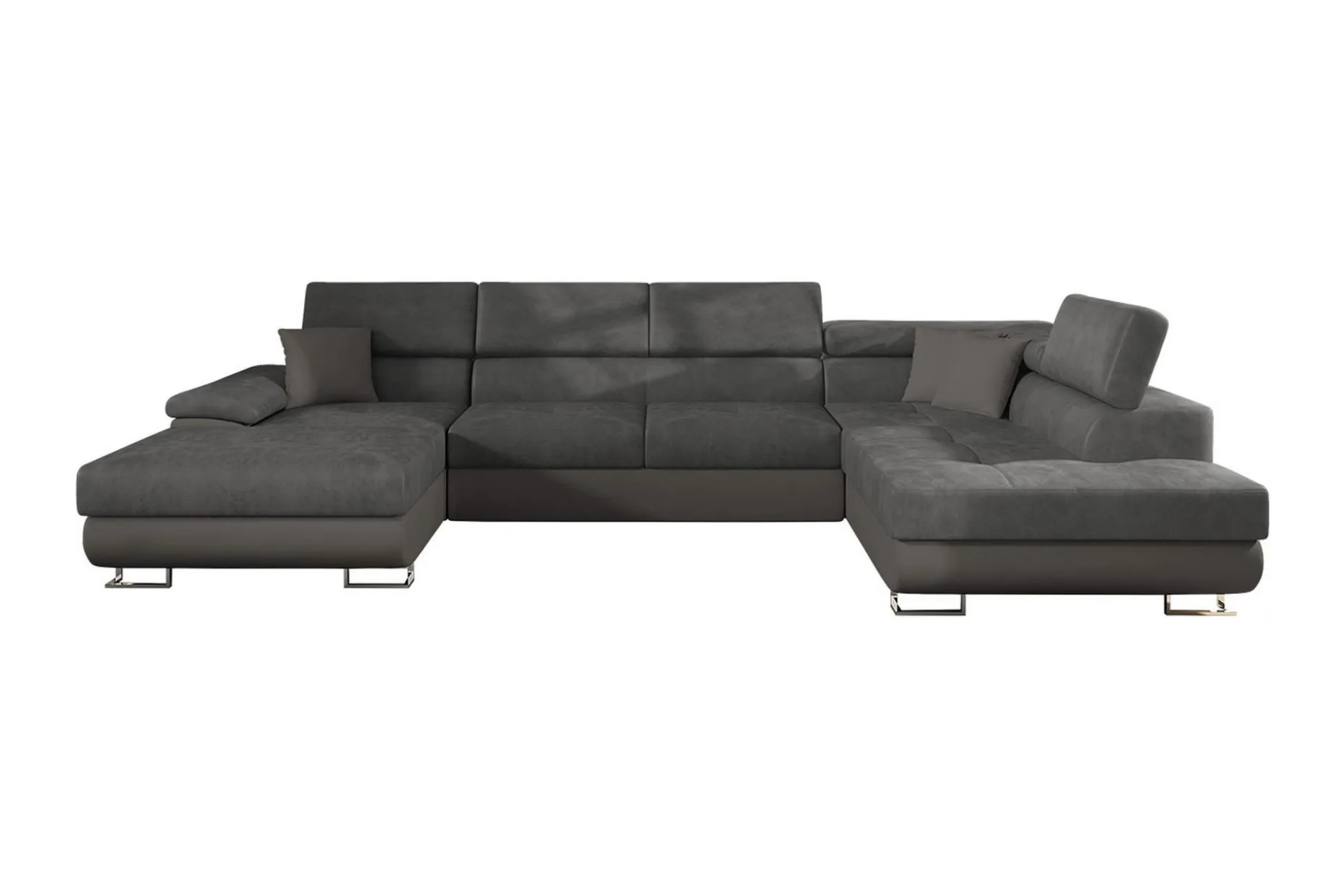 Sovesofa 4-seters U-formet 345x202 cm Høyre