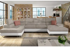 Sovesofa 4-seters U-formet 345x202 cm Venstre