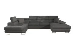 Sovesofa 4-seters U-formet 345x202 cm Venstre