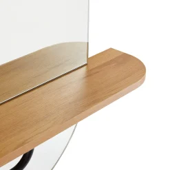 Speil med hylle HOME4YOU Aalborg 92x15x93 cm eik