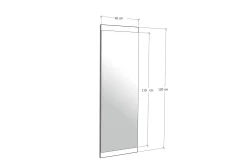 Speil 40x120 cm