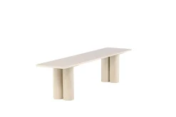 Spisebenk Olivia 40x180x45 cm Hvit