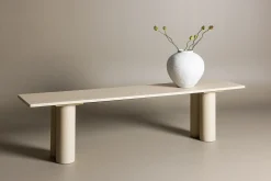 Spisebenk Olivia 40x180x45 cm Hvit