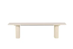Spisebenk Olivia 40x180x45 cm Hvit