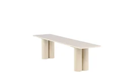 Spisebenk Olivia 40x180x45 cm Hvit