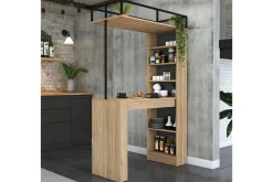 Spisebord Beloumont Valnøtt / Svart