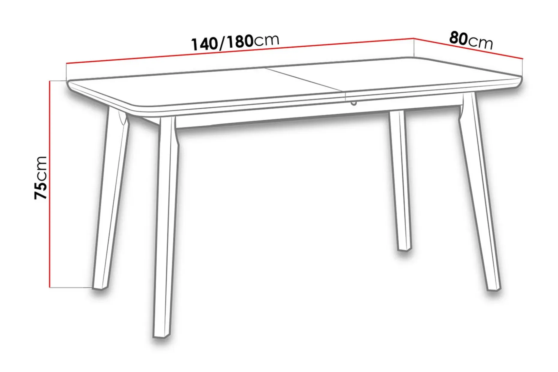 Spisebord 140cm