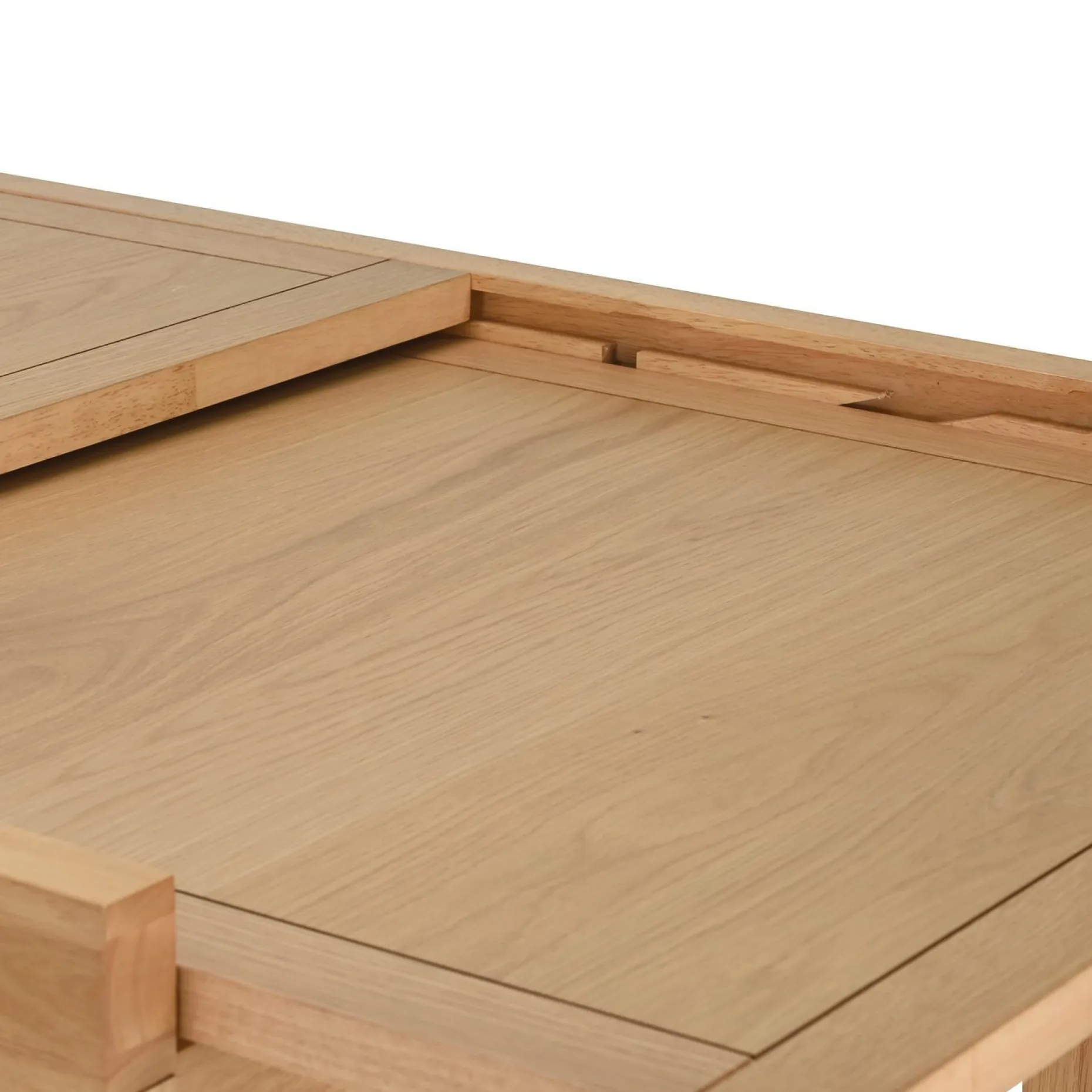 Spisebord HOME4YOU Bowen 90+90x90x76 cm Eik